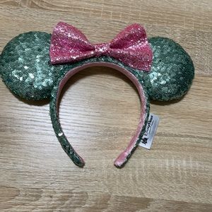 Pink/ green Disney ears